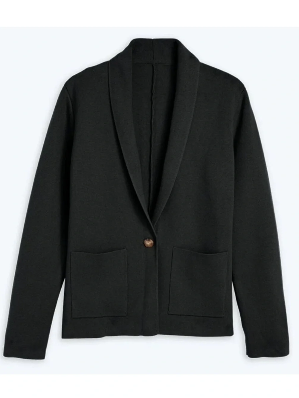 Summersalt Ribbed Shawl Collar Sweater Blazer